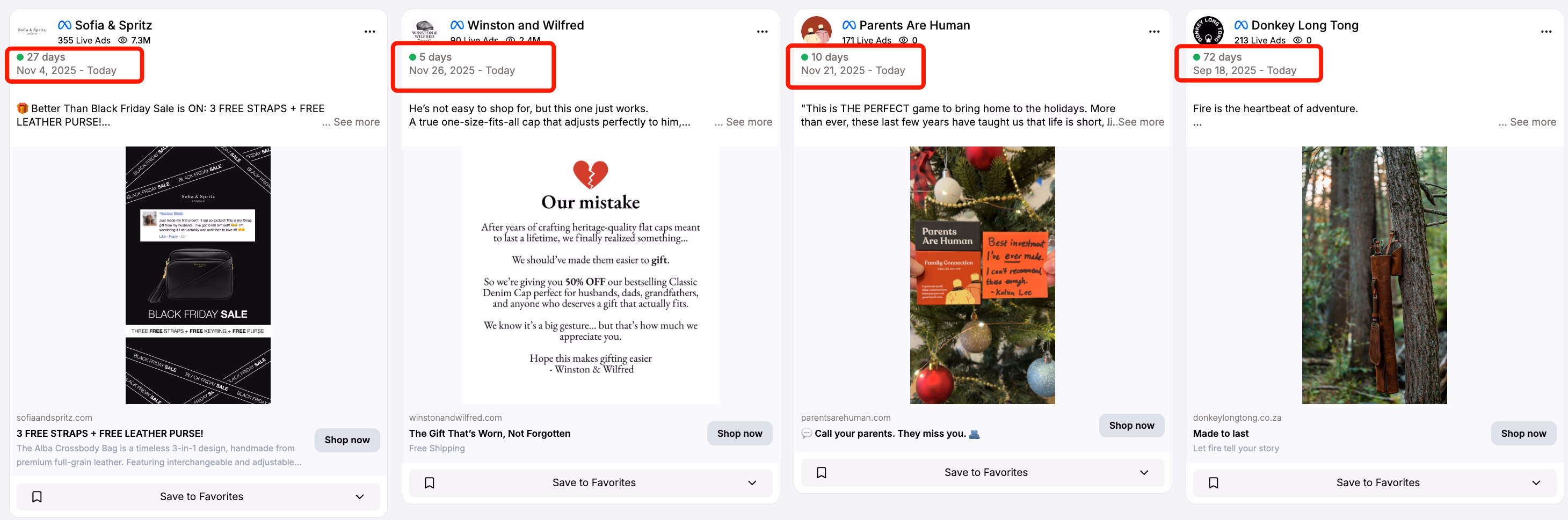 Facebook Ad Examples 2025