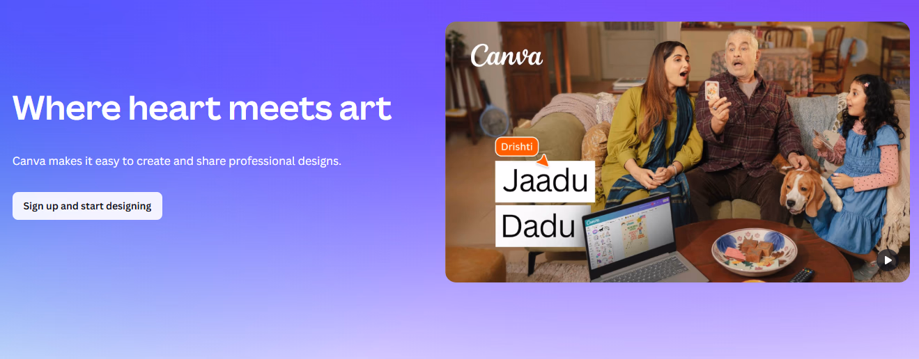 canva webpage screenshot