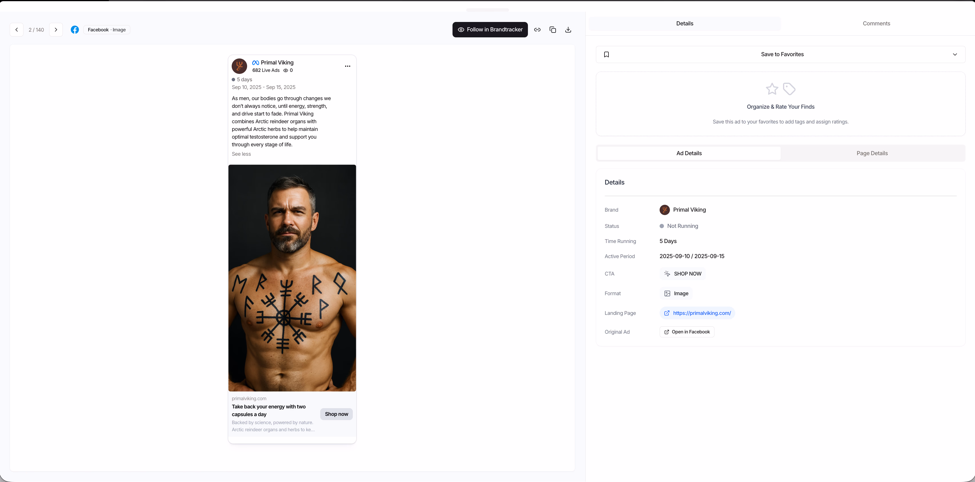 man with viking body paint