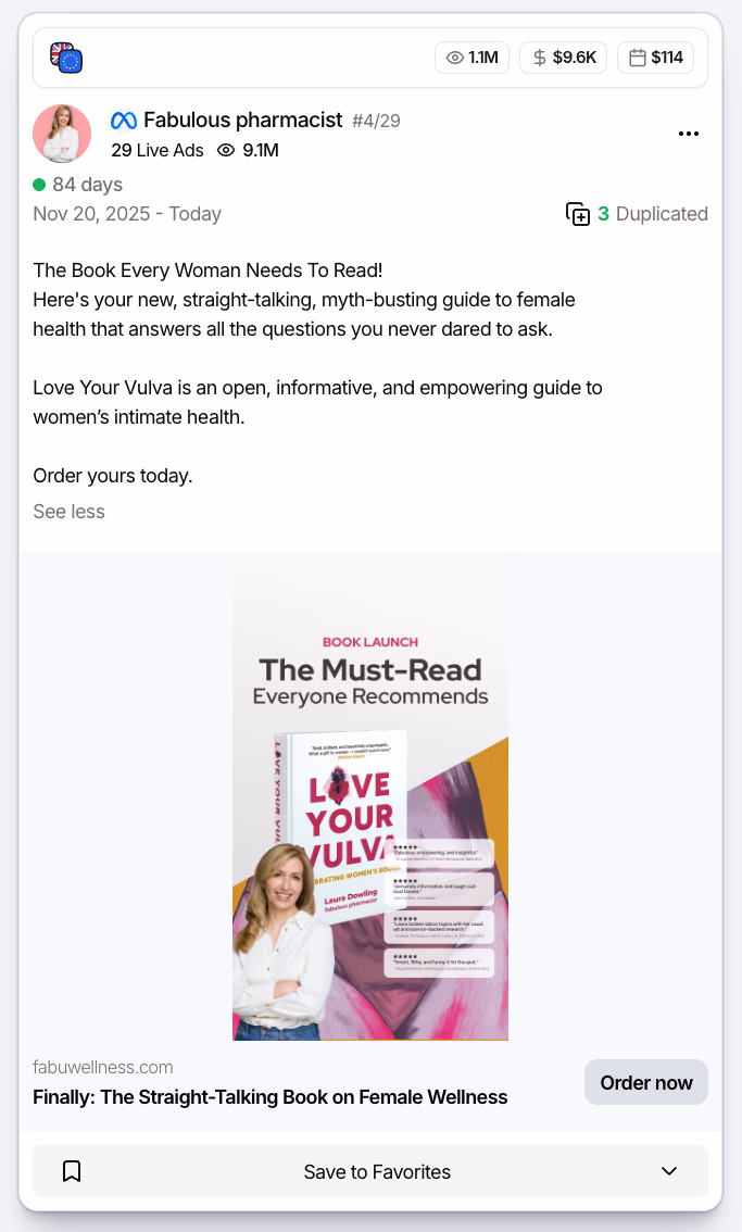 female empowerment book ad