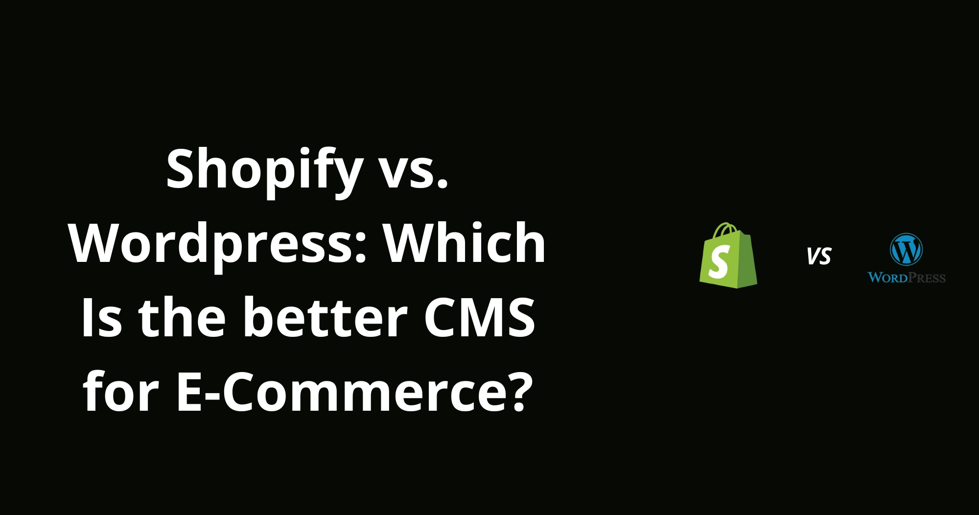 Shopify vs Wordpress