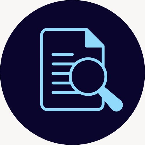 Graphic of a document/research