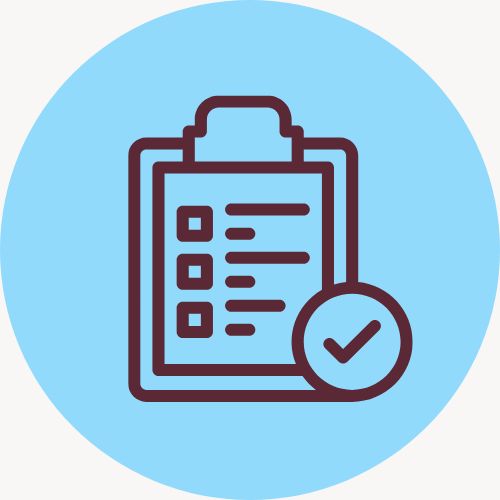 Graphic of a check list