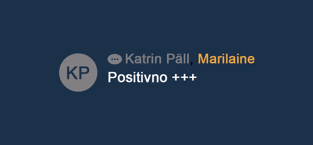 Transmylia partneris Marilaine: "Positivno +++"