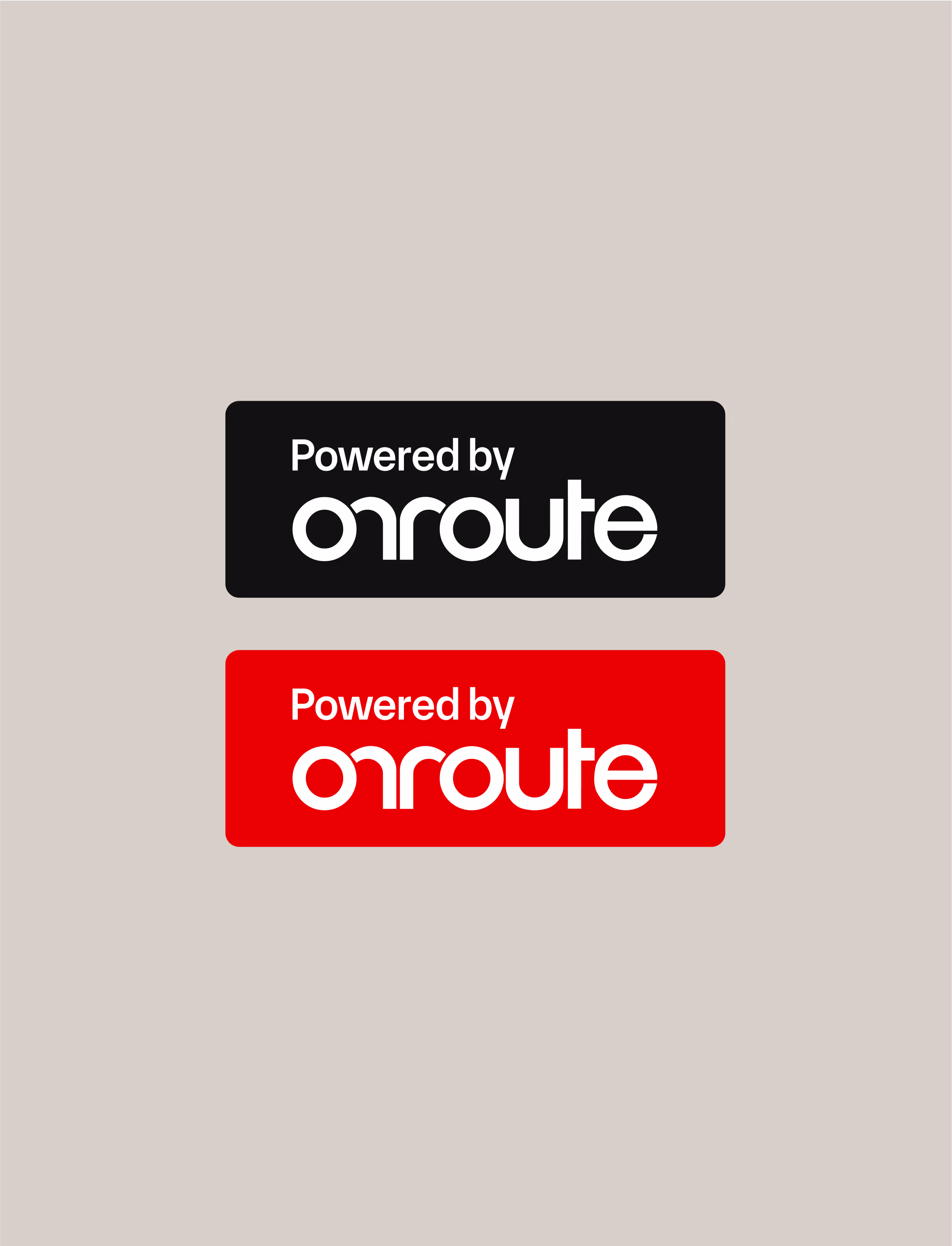 Powered by Onroute custom badge designs
