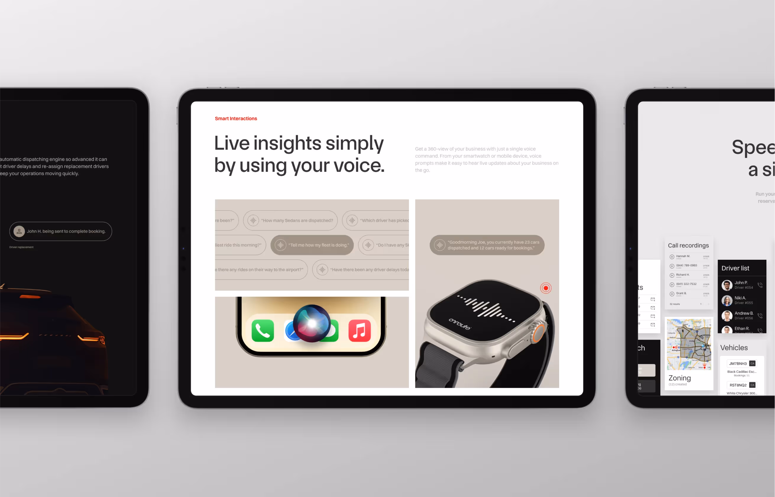 Onroute landing page design for initial brand launch