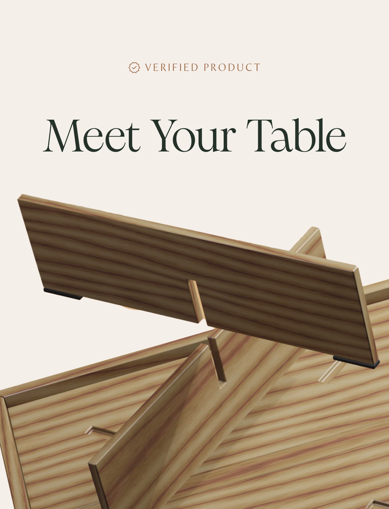 Modern gaming table construction graphic for web design project
