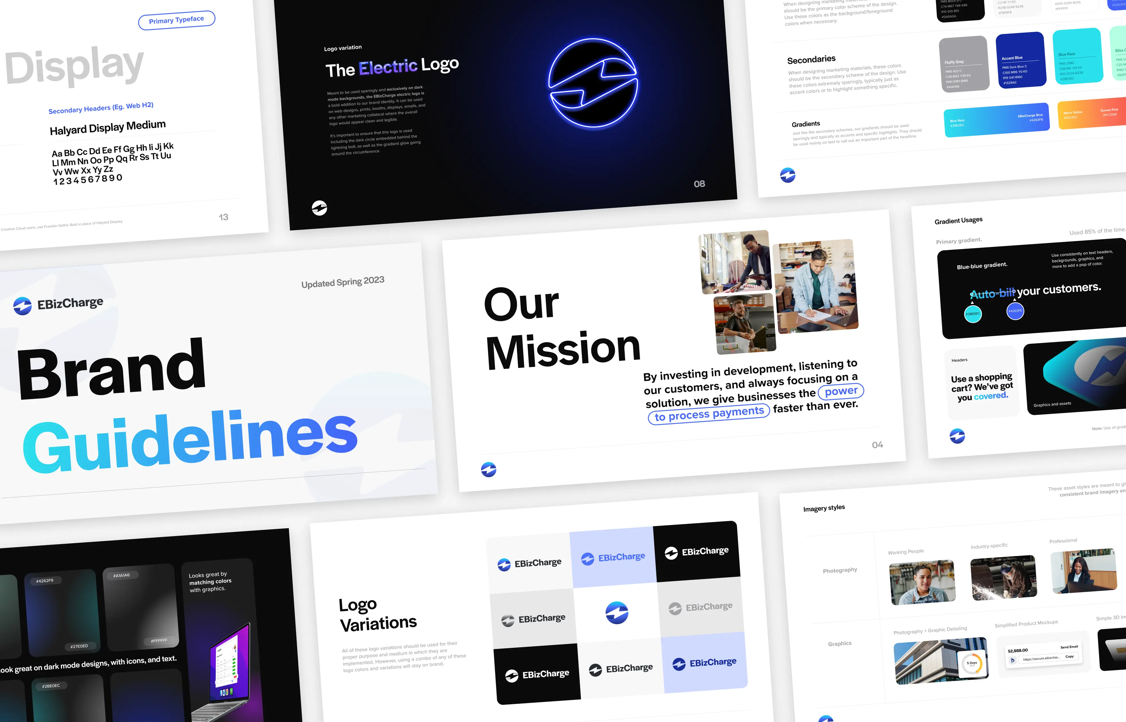Modern Fintech Saas brand guideline design