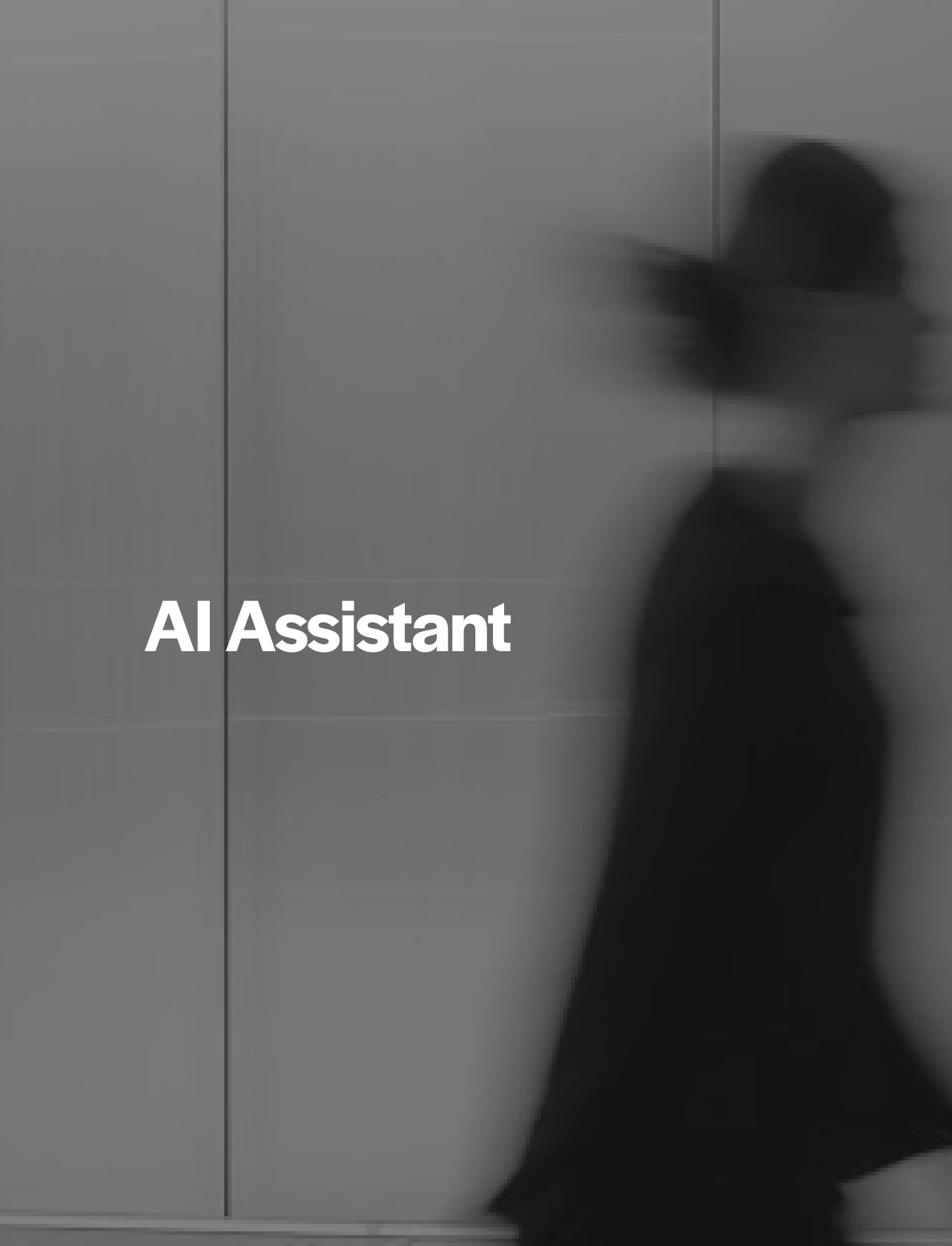 AI finance assistant on abstract blur background