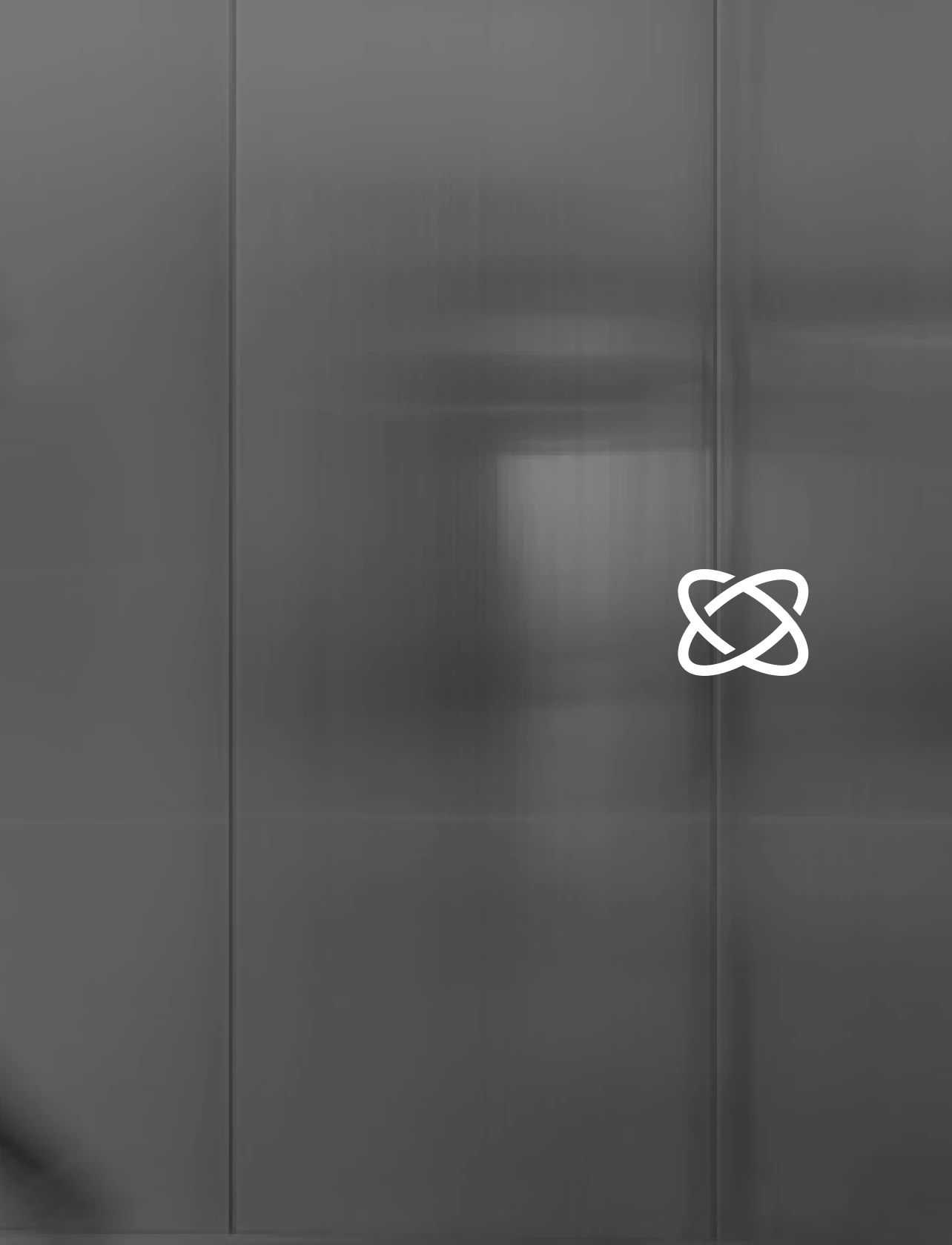Swirling semi-circle logo for EBizCharge modern finance saas