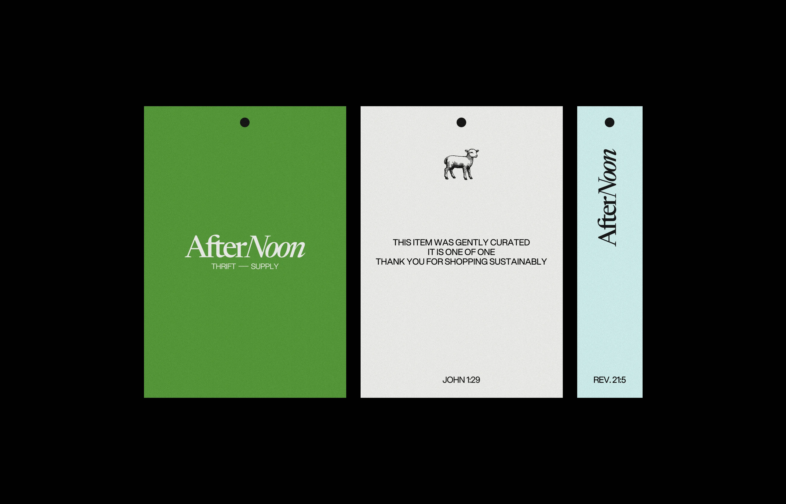 Clothing tag design for ecommerce fashion brand
