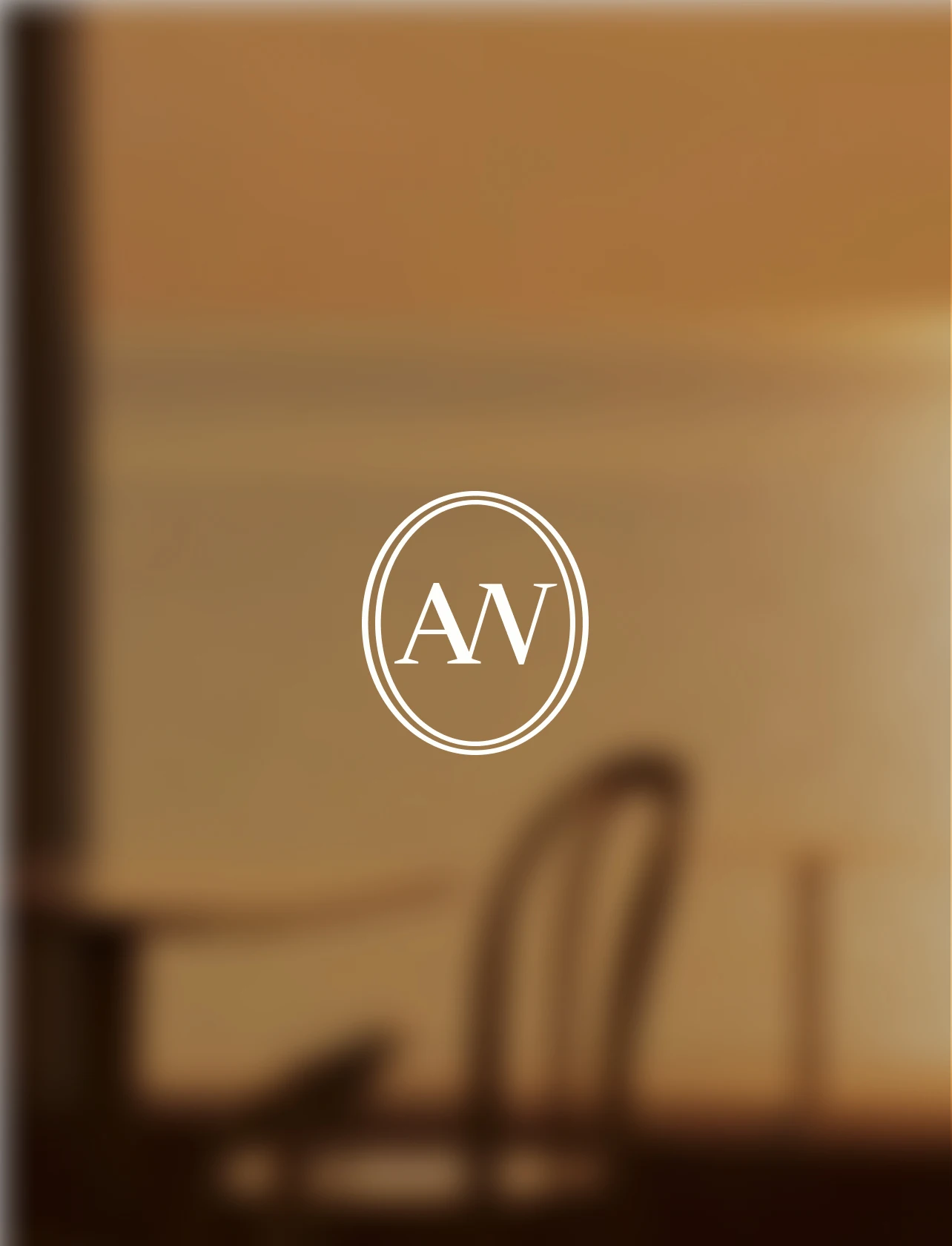 Logo mark for women's secondhand thrift store brand identity called Afternoon