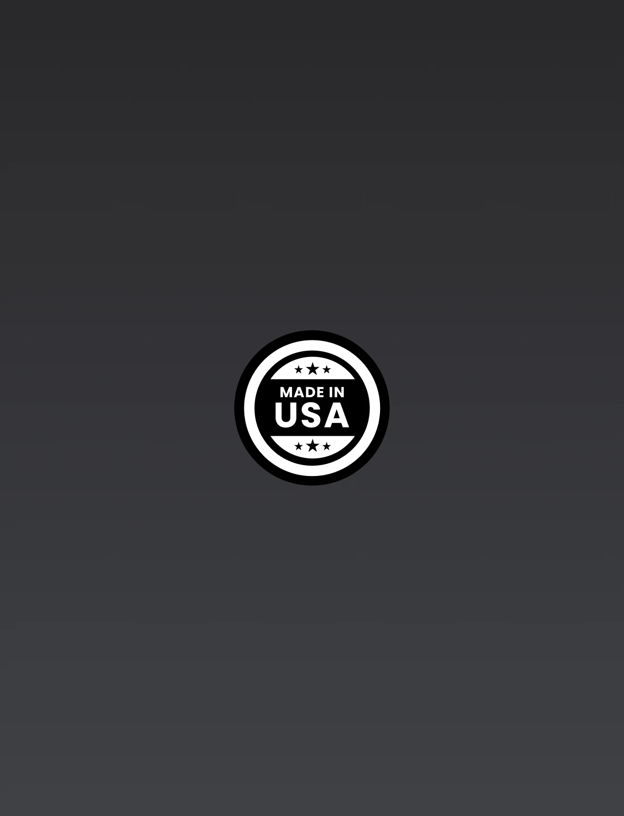 Made in the USA manufacturing badge for Dominator Motorcycles website design