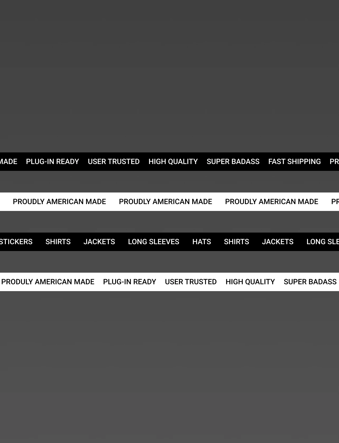 Black and white promotional banners for transportation company web design