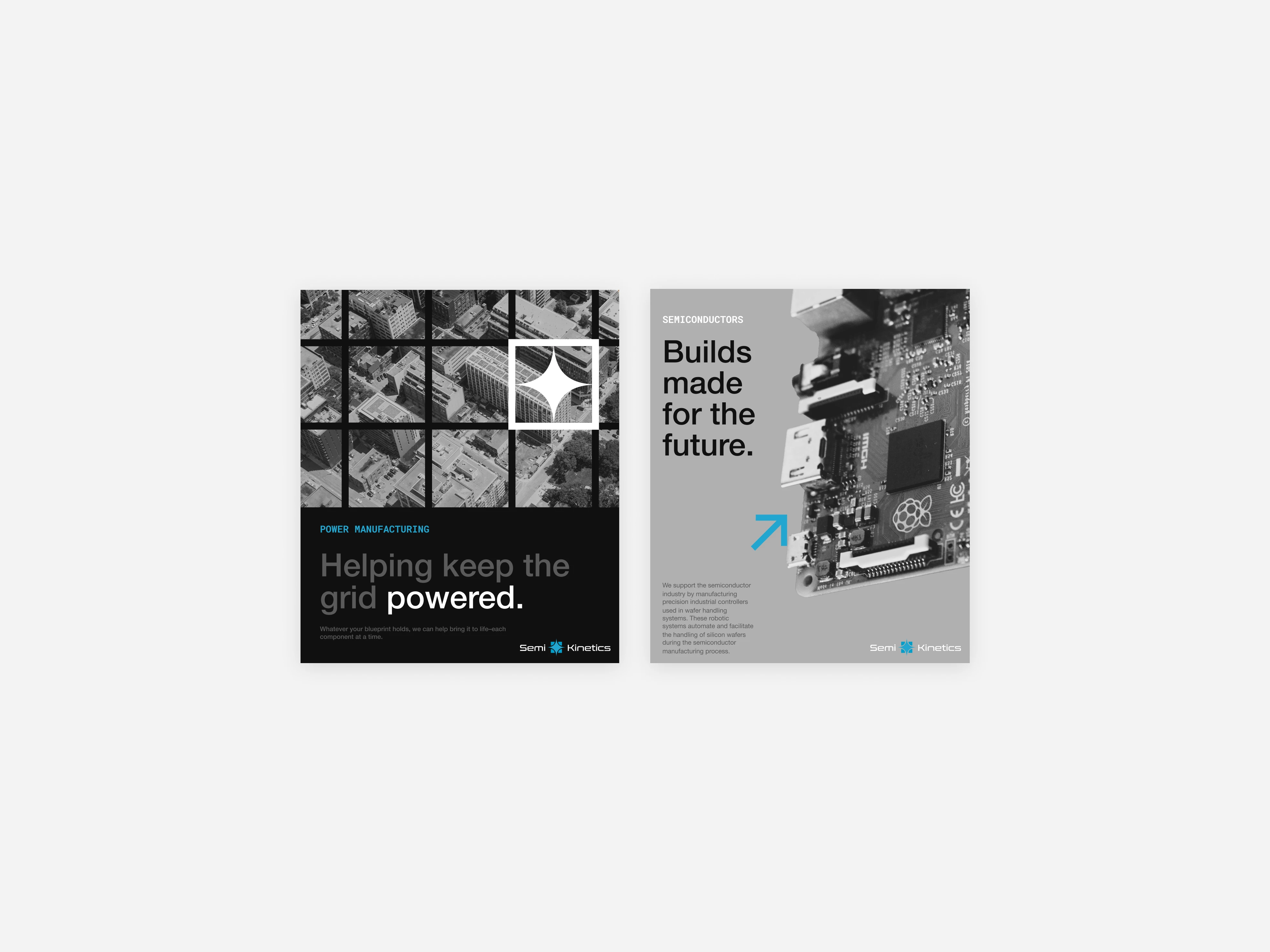 Poster designs for computer part company