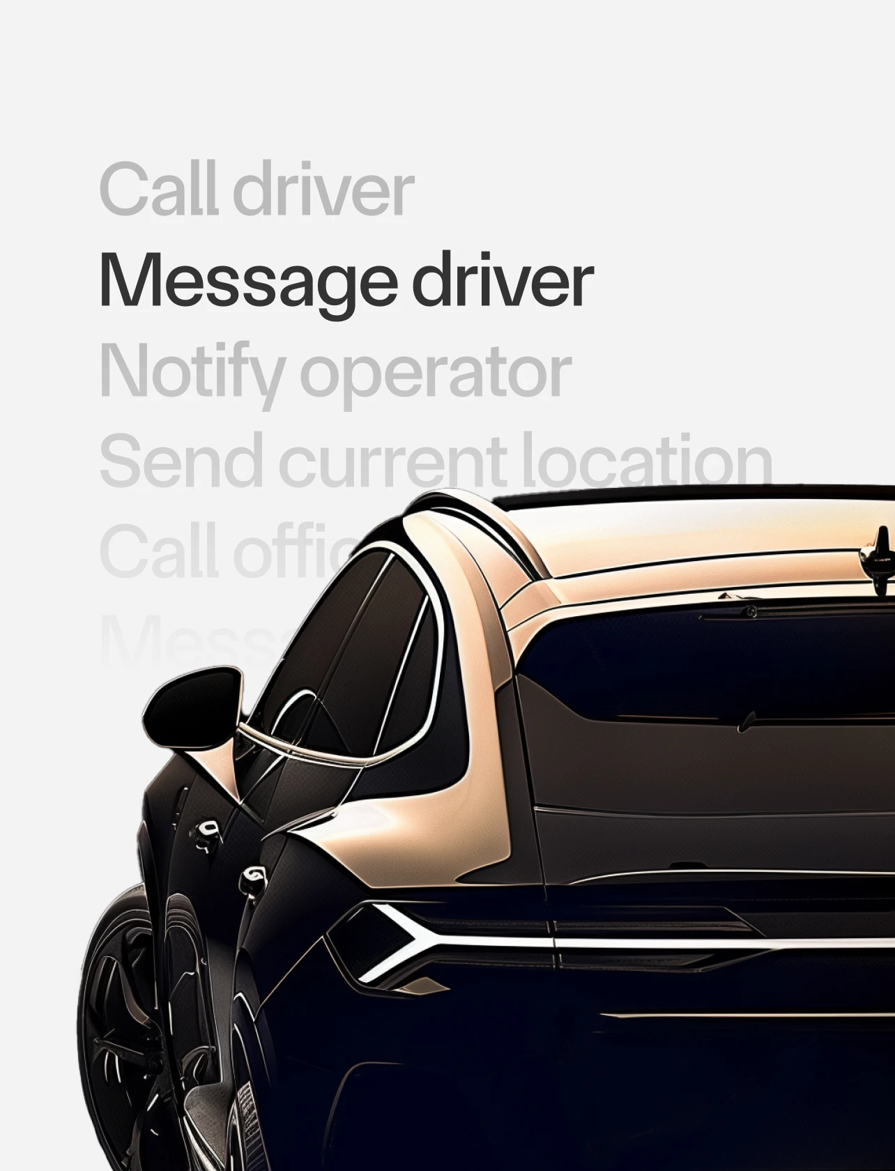 Dispatch function option graphic for Onroute AI website design