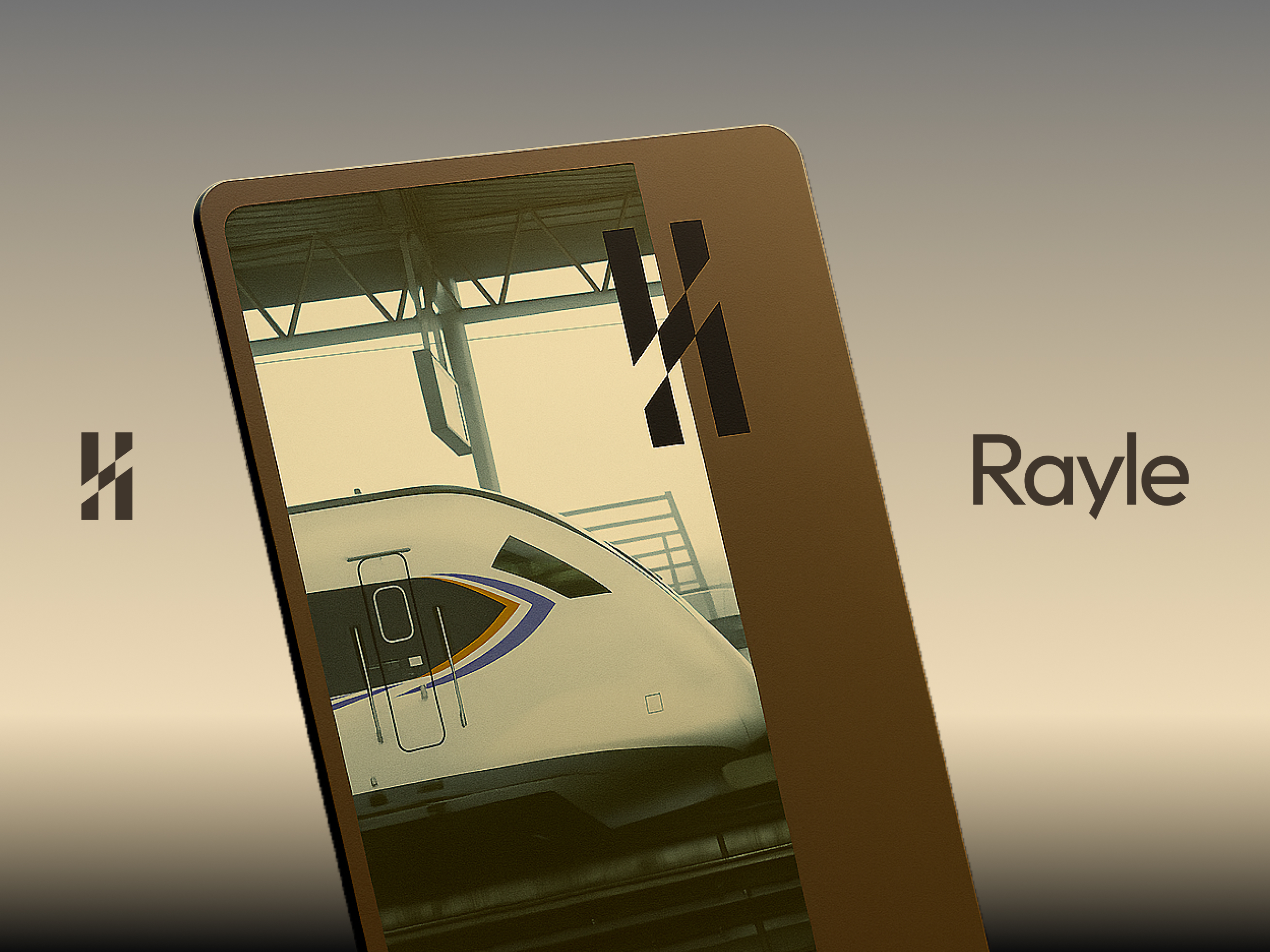 Rayle train travel member card design