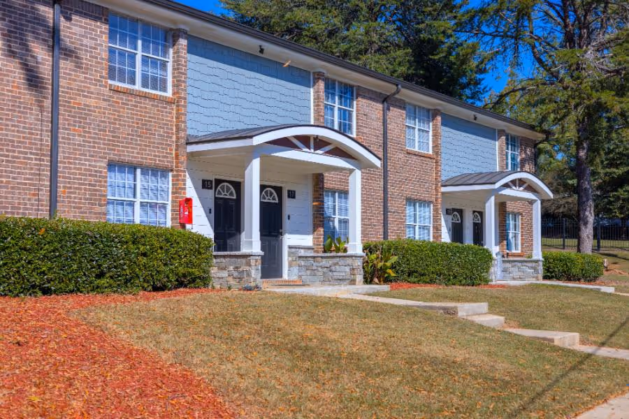 Exterior of The Orchard apartment building in Marietta, GA