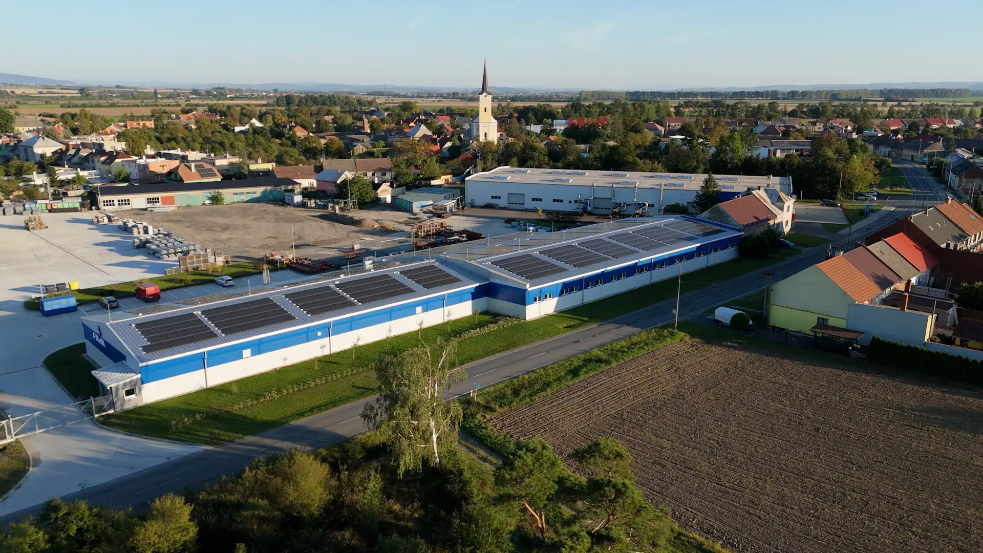 Industrial rooftop photovoltaic power plant Filák facility