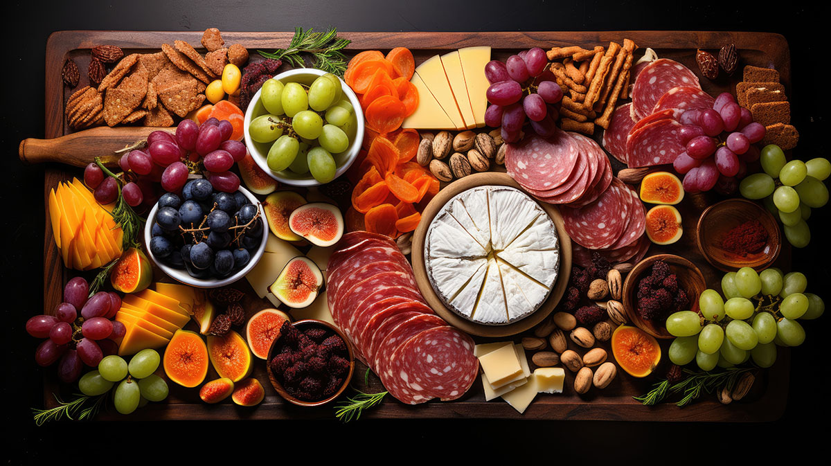 Charcuterie and food options for private events