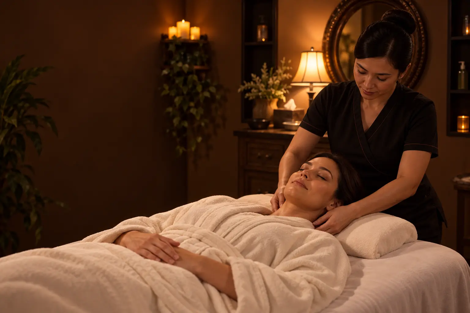 Gentle lymphatic massage at Reflexology Plus