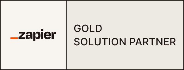 Zapier Gold Solution Partner Badge