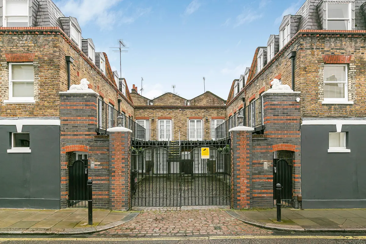 Front facade of the Paddington home nestled in a vibrant London neighborhood