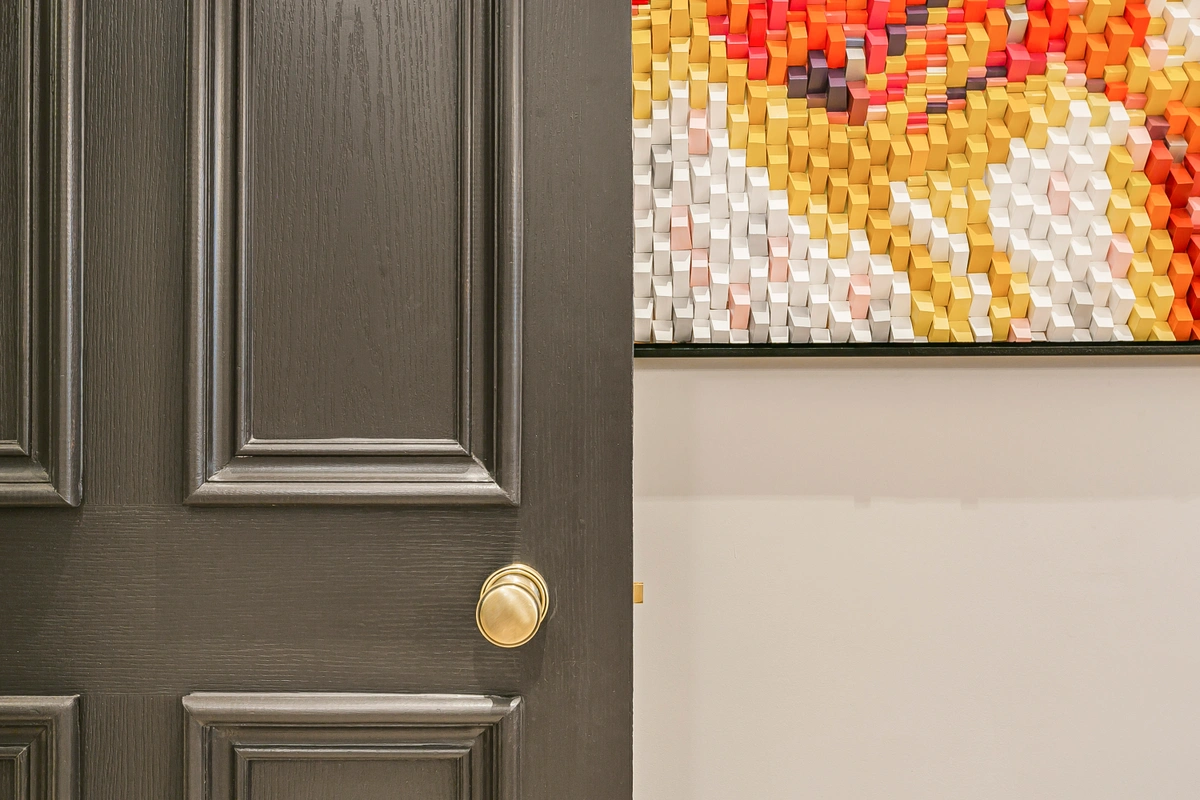 Interior door detail reflecting the home’s elegant architectural design