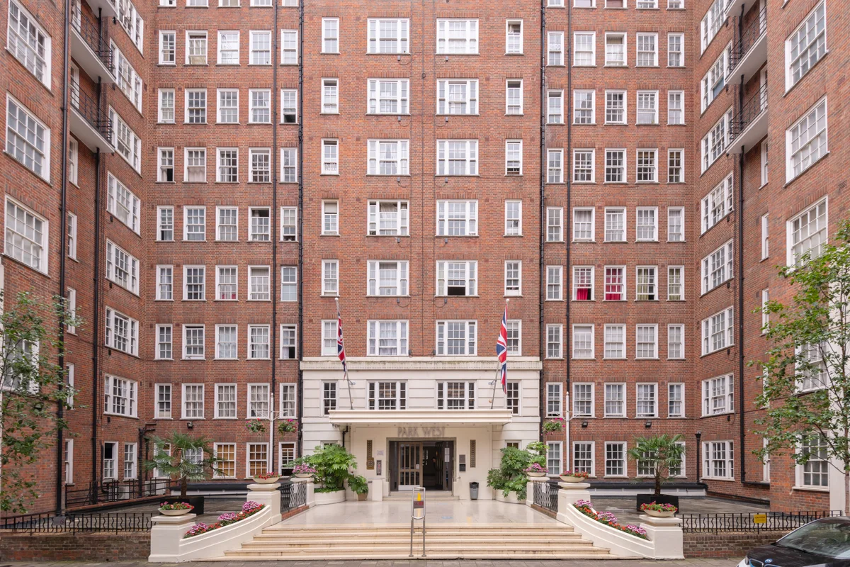 Street-level view of the home's classic facade and urban charm
