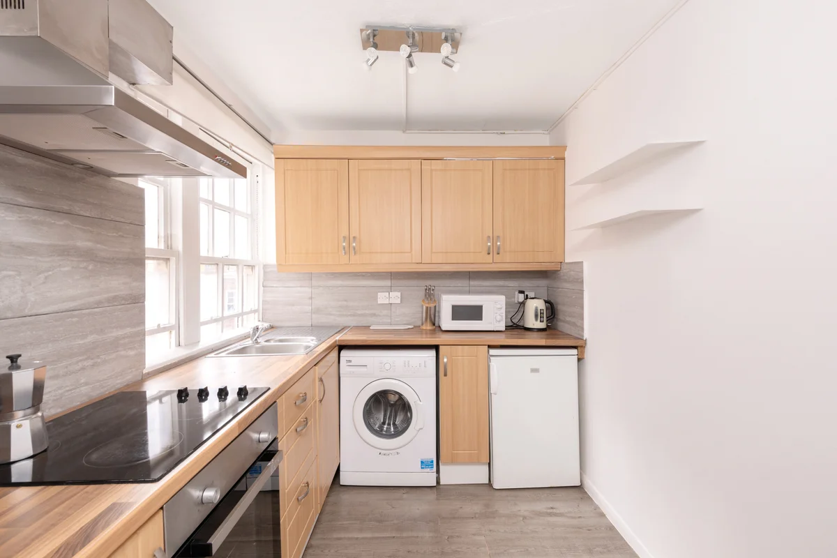 Contemporary kitchen with modern appliances and clean design