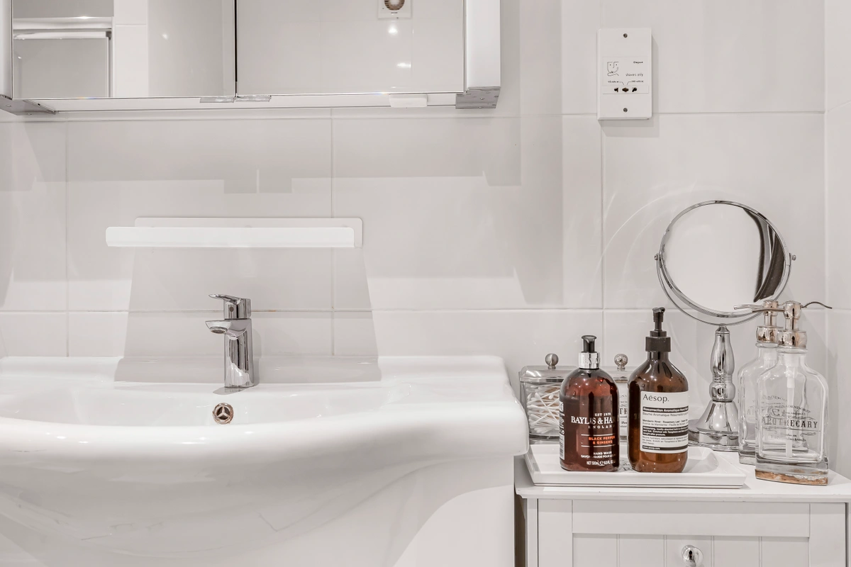 Modern bathroom with clean lines, premium fixtures, and spacious design