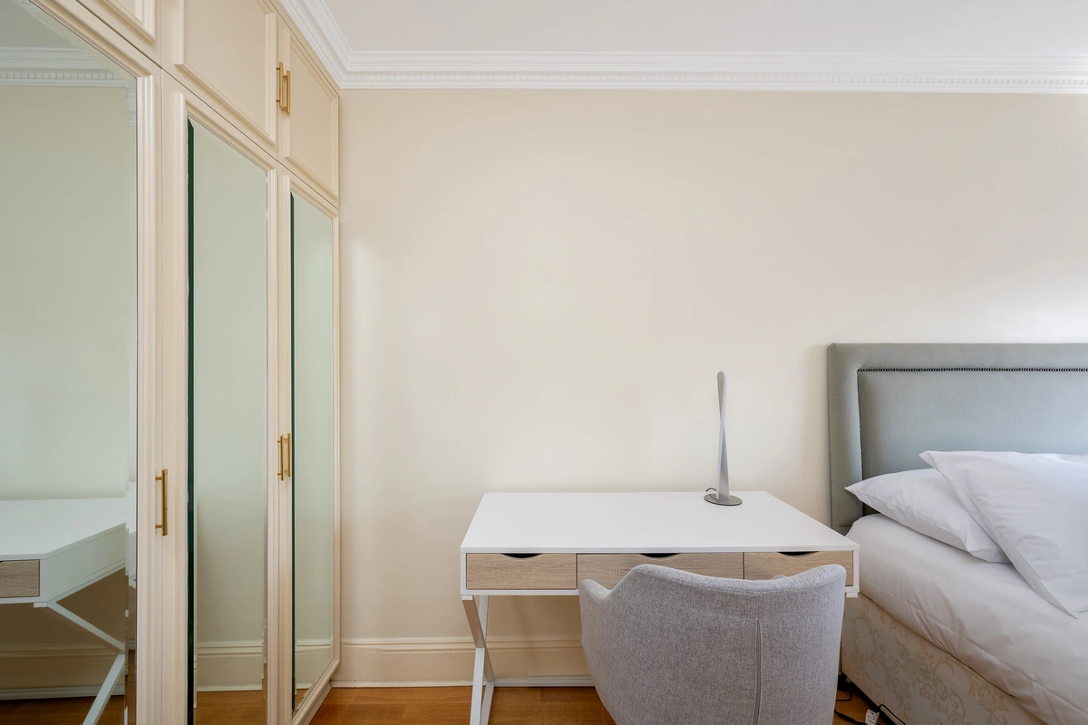 Cozy bedroom designed for comfort and relaxation