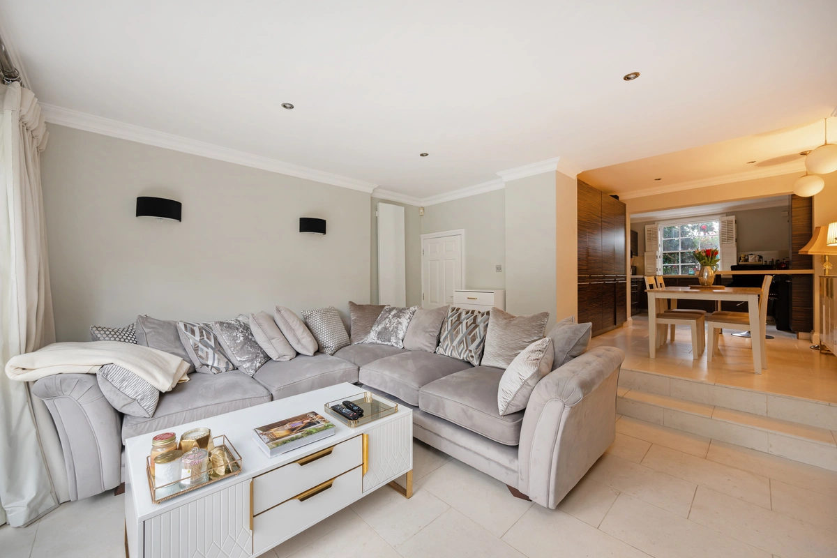 Modern lounge with inviting seating and soft lighting