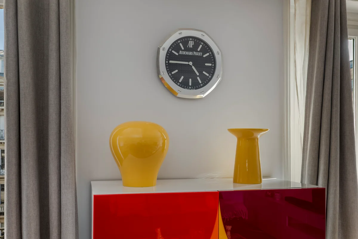 Artistic decor details at Casa Cribs adding a sophisticated touch to the living space.