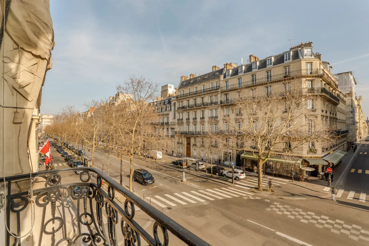 Another angle of the breathtaking Parisian views from the balcony at Casa Cribs.