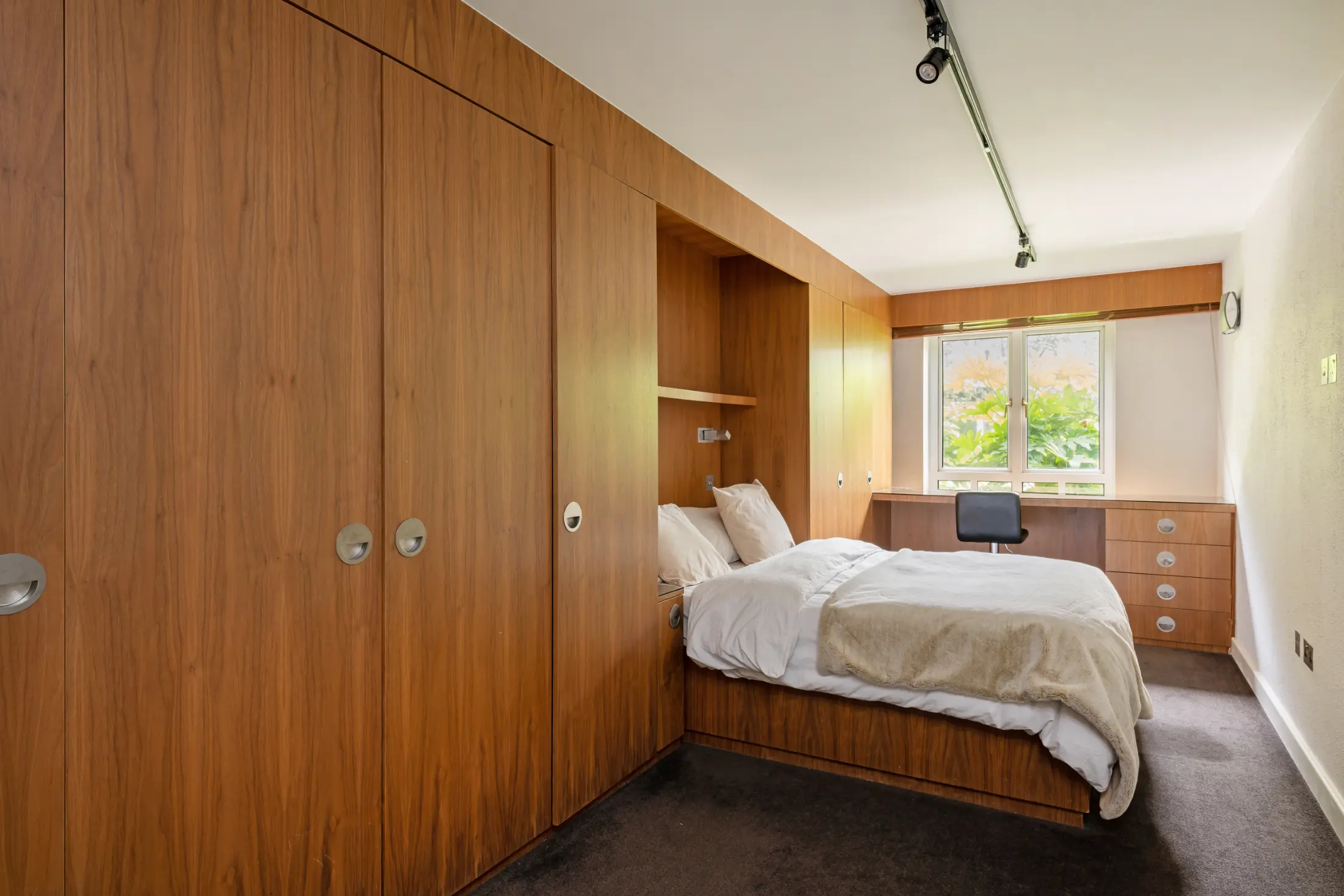 Another angle of the spacious bedroom at Casa Cribs designed for ultimate comfort.
