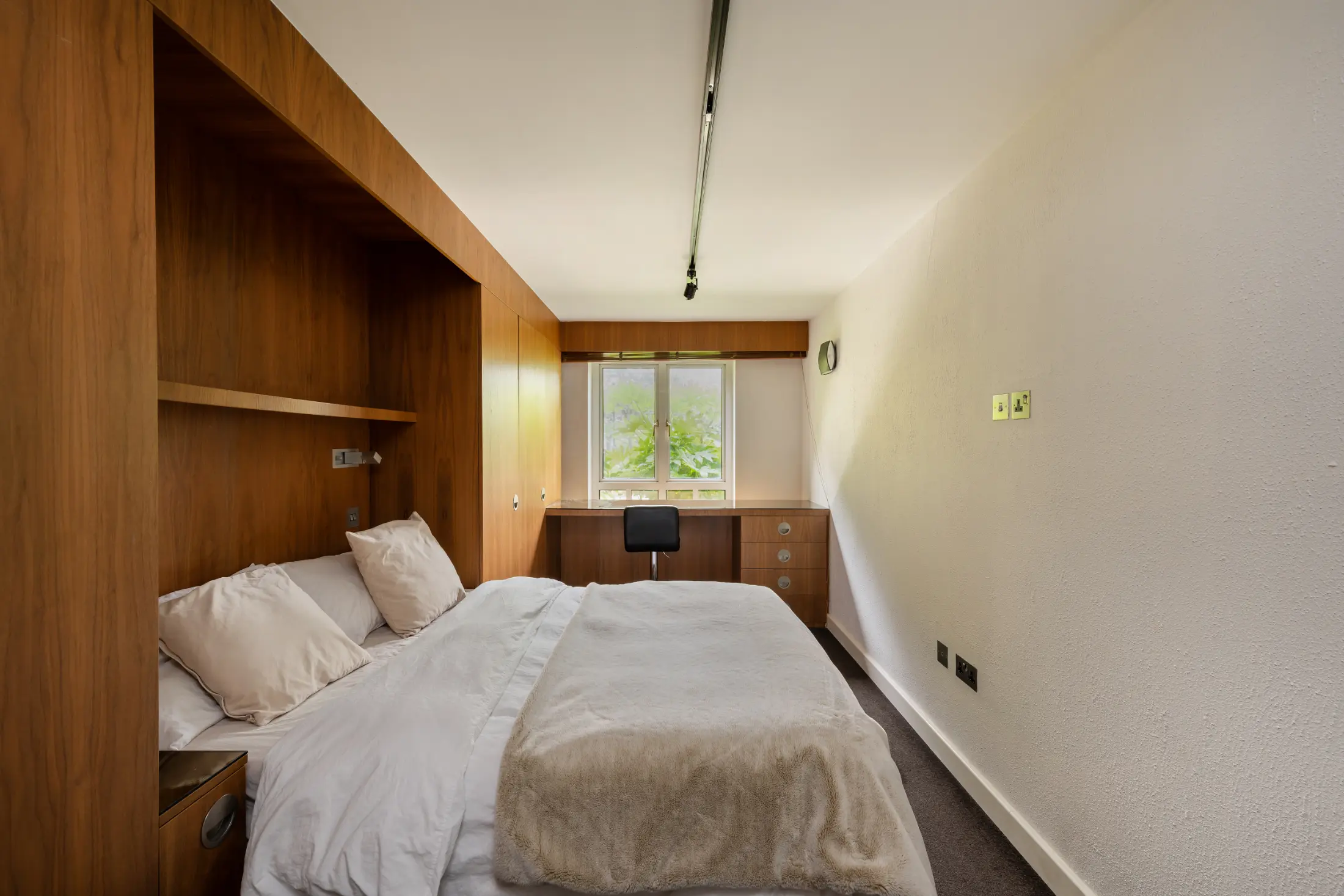 Third angle of the elegant bedroom at Casa Cribs designed for restful nights.