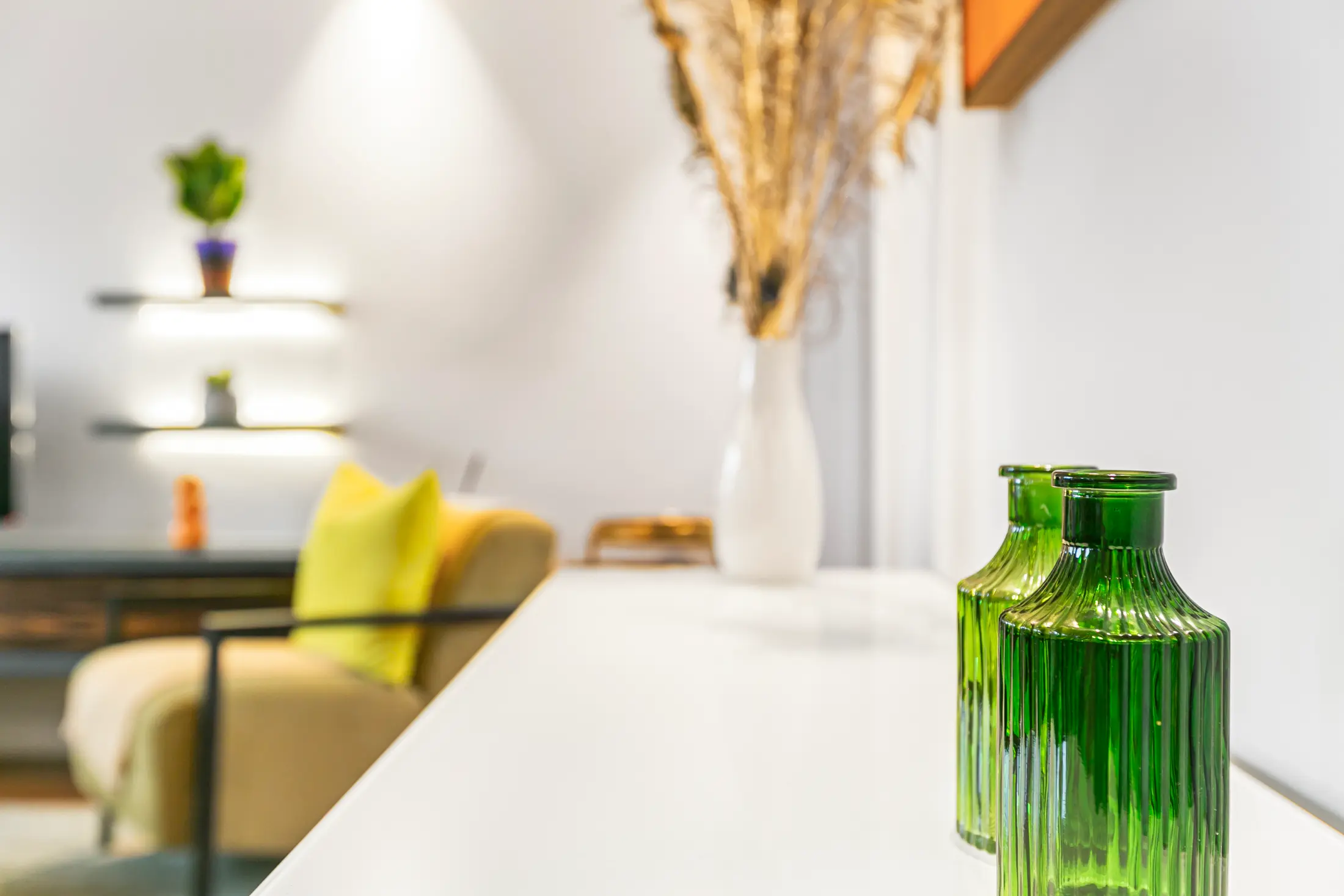 Artistic decorative accents at Casa Cribs adding sophistication to the living space.