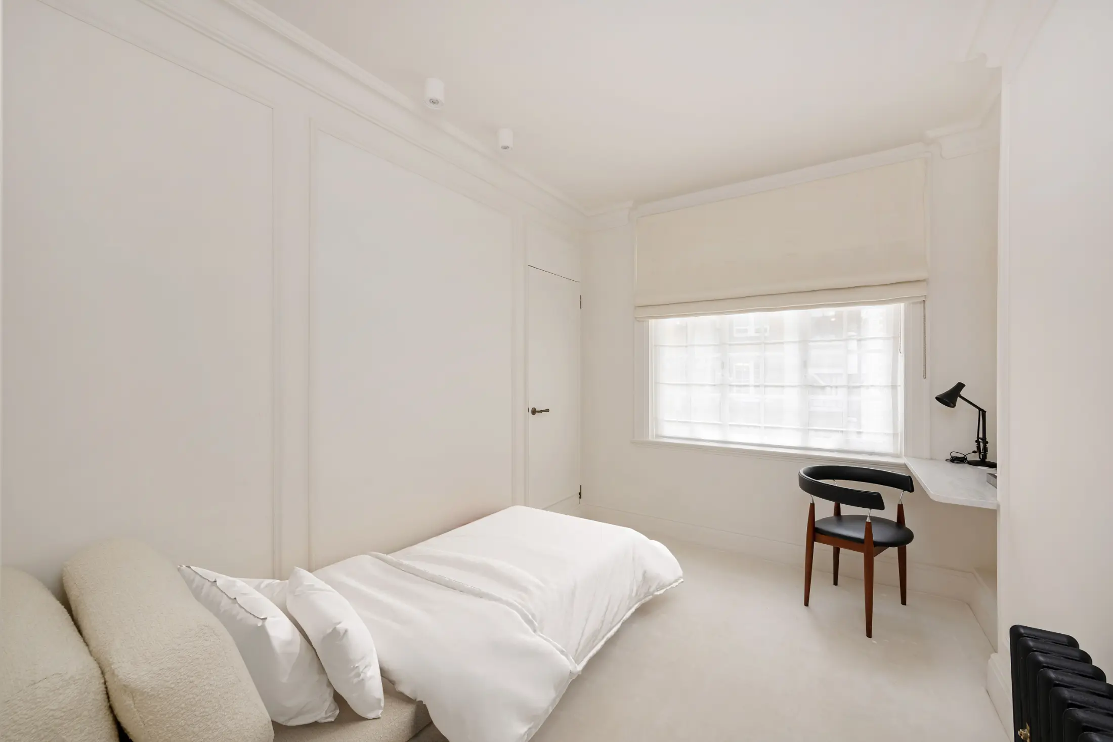 Fifth angle of the sophisticated bedroom at Casa Cribs designed for restful sleep and modern elegance.
