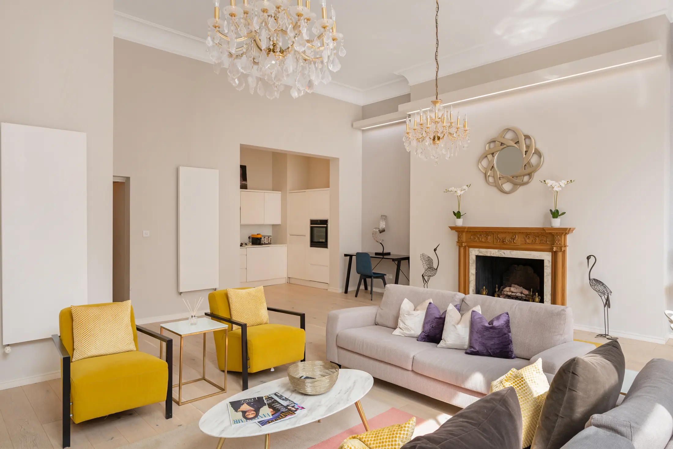 Fourth angle of the cozy yet sophisticated living area at Casa Cribs.