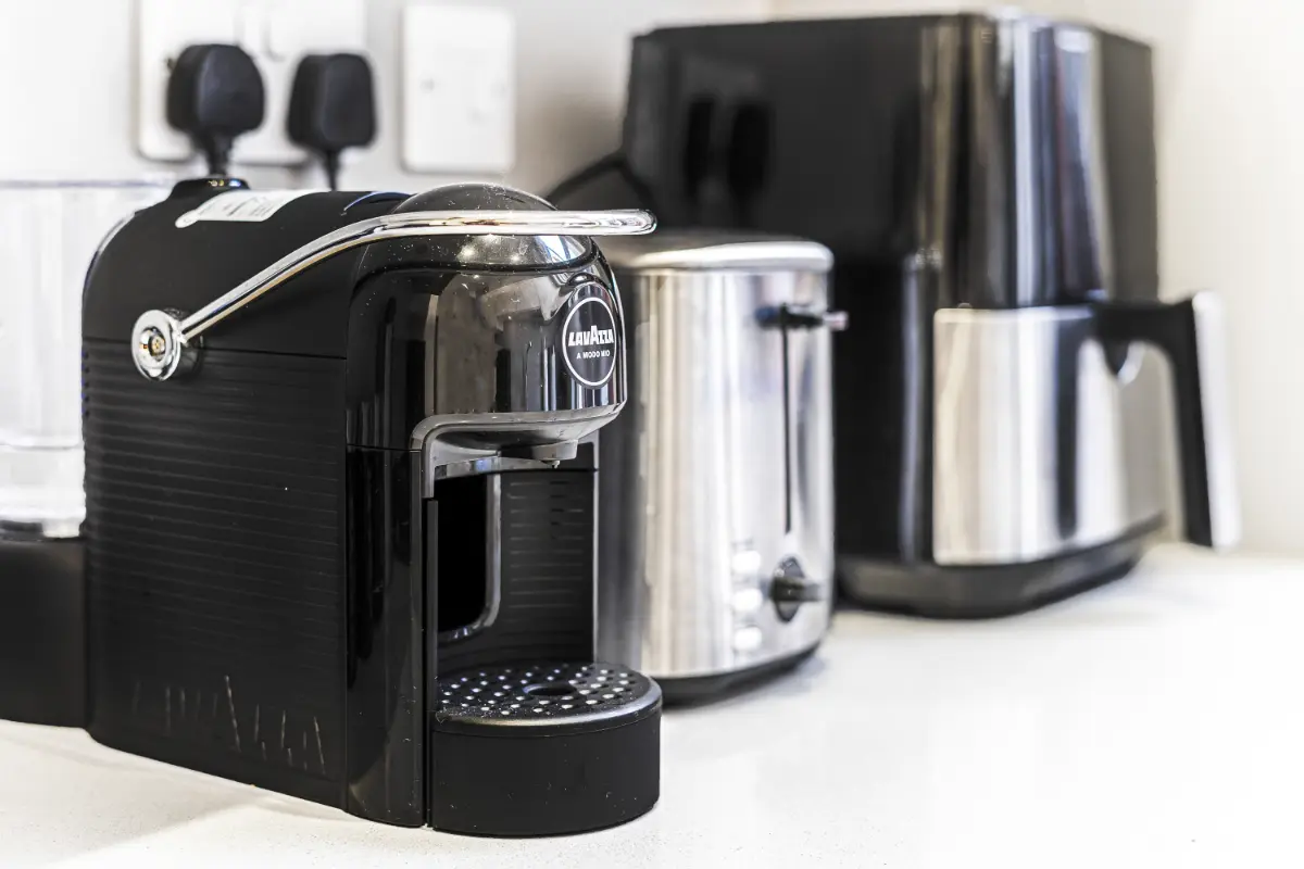Close-up of the premium kitchen appliances at Casa Cribs designed for culinary excellence.