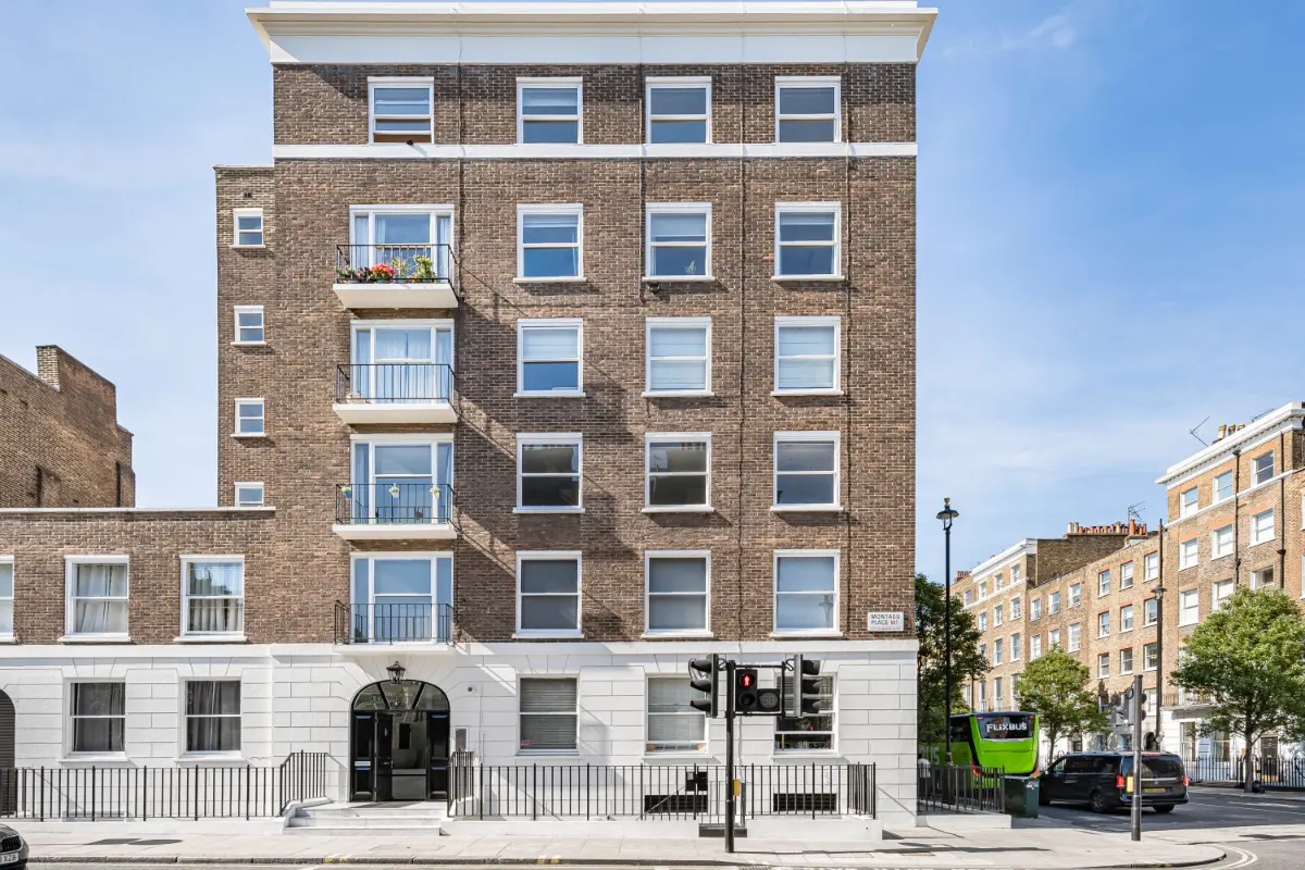 	Exterior view of the elegant Georgian building housing Casa Cribs in Marylebone.