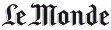 Le Monde logo in Gothic script 