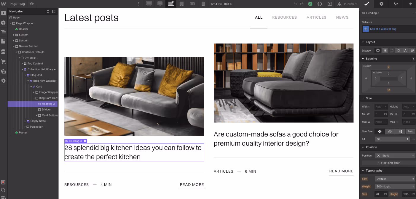 Dynamic Content CMS - Decoration X Webflow Template