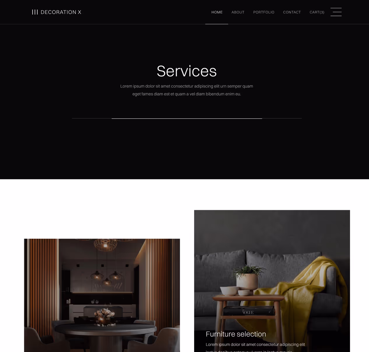 Services - Decoration X Webflow Template