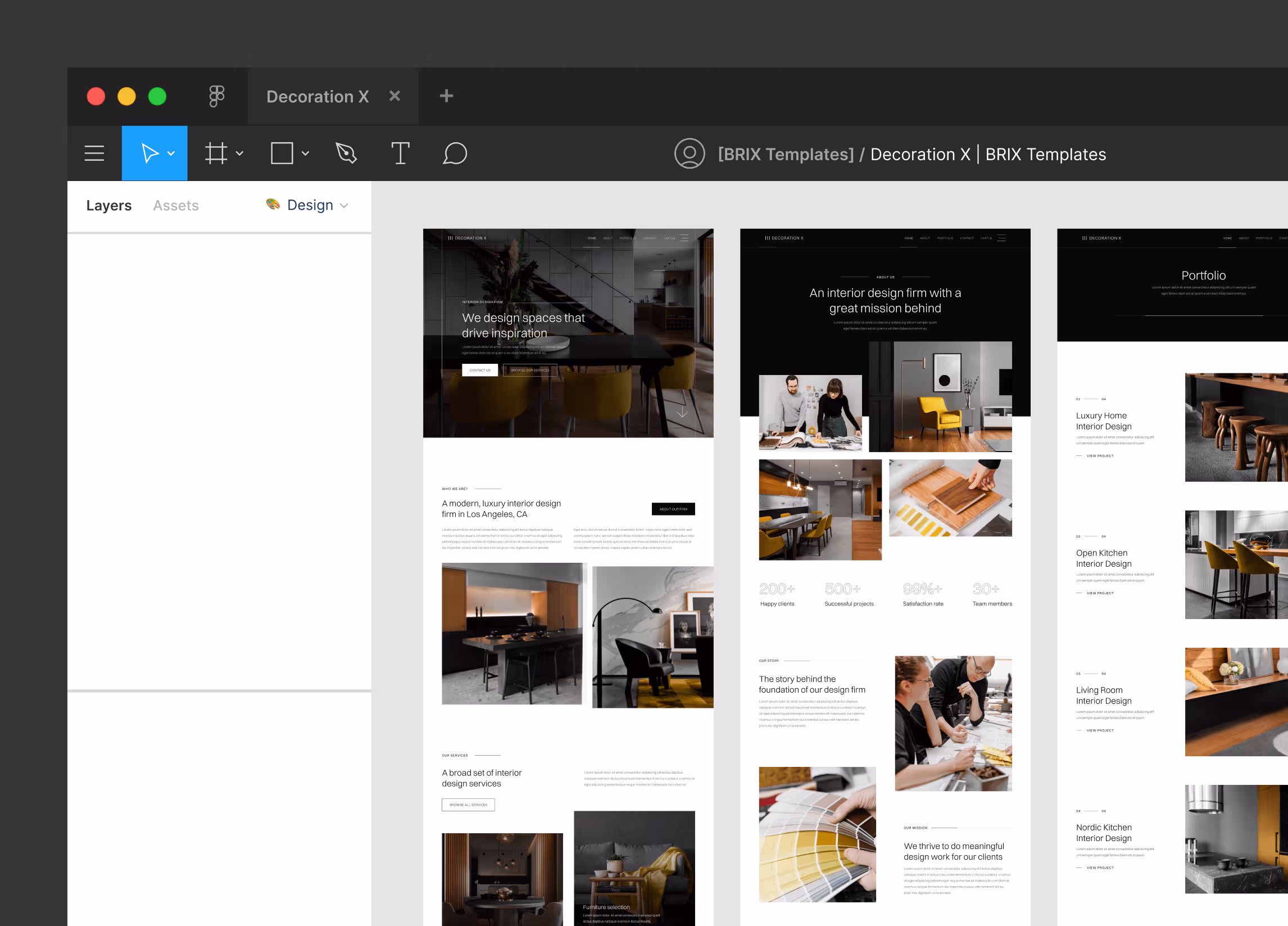 Figma File Included - Decoration X Webflow Template