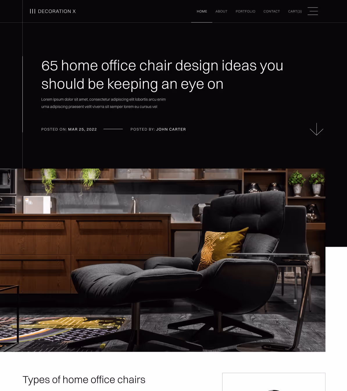 Blog Post - Decoration X Webflow Template