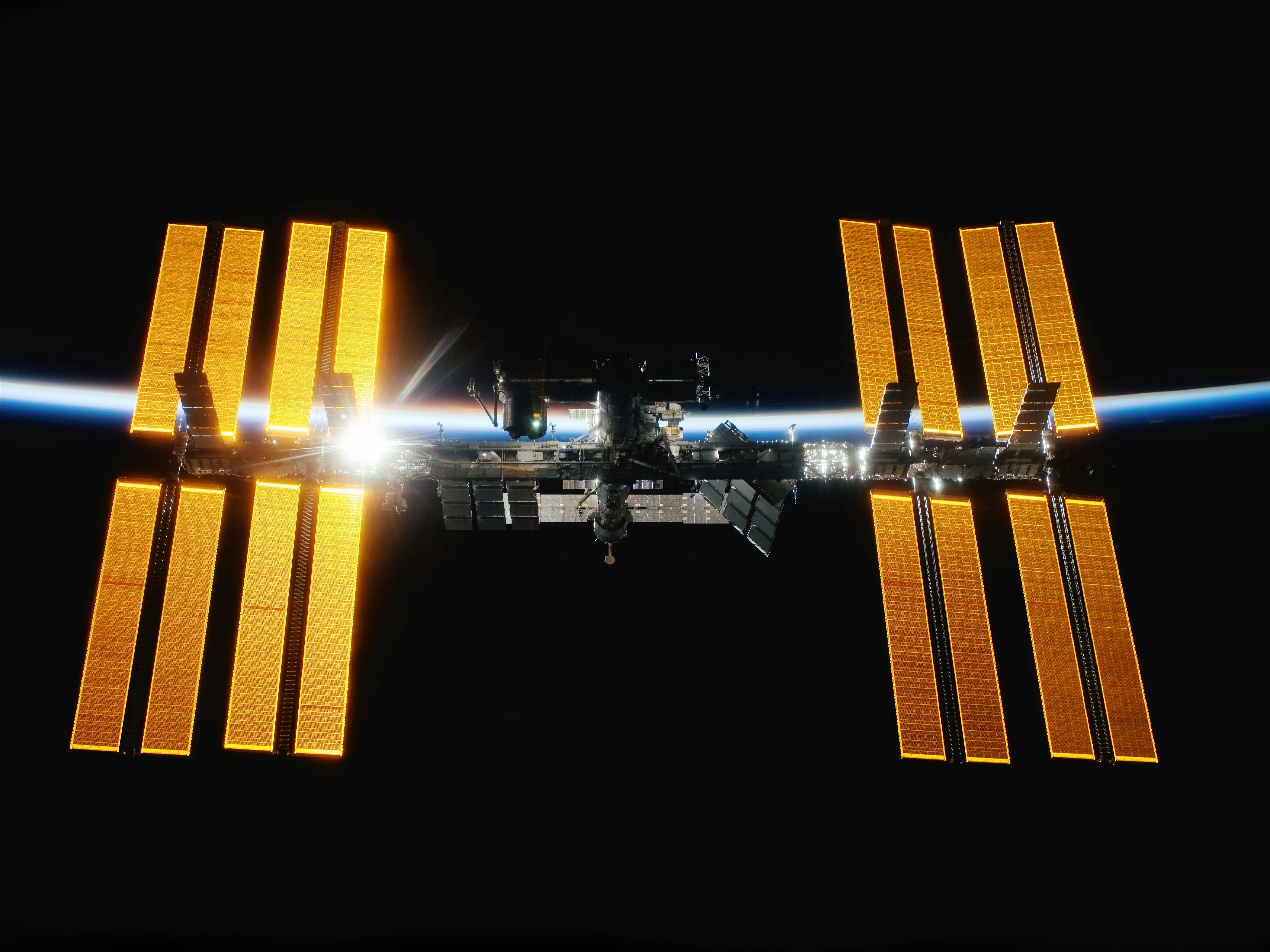 A satellite in space