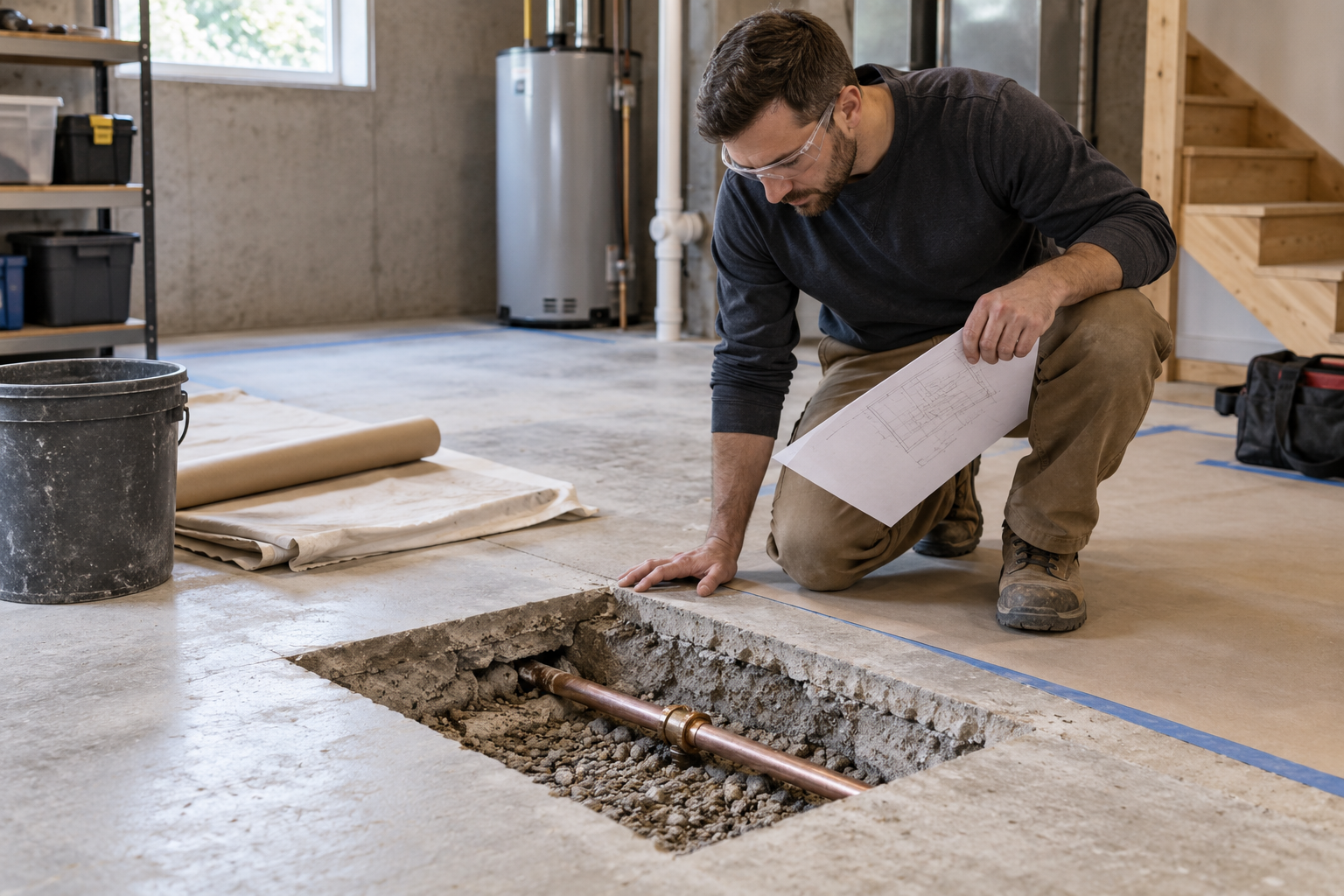 Plumbing Leaks Under Concrete Floors: Planning Access and Slab Repairs