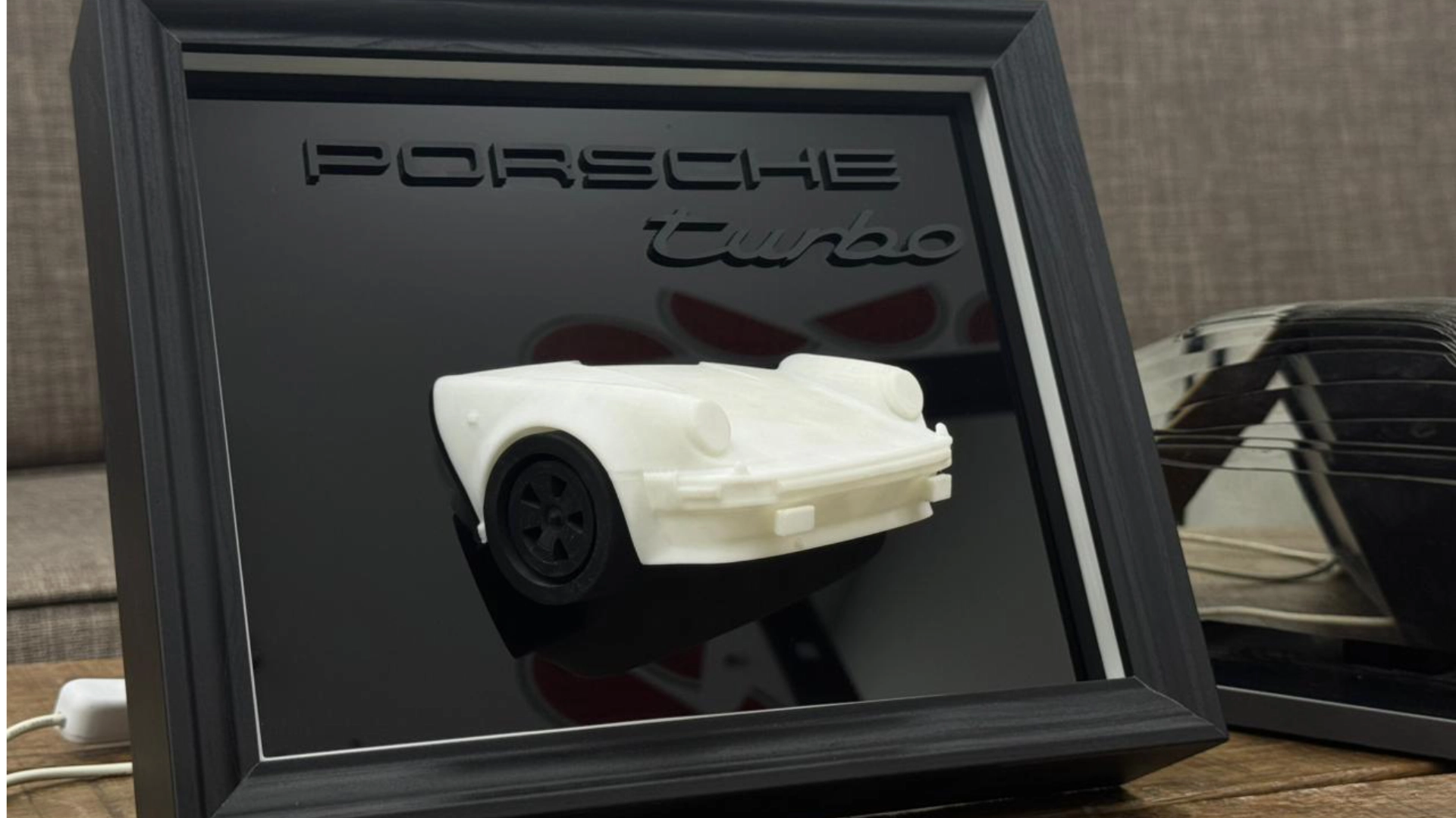Full-scale classic sports car replica produced from captured reference geometry.